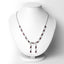 7.65 Carat Genuine Garnet Sterling Silver Necklace
