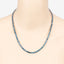 33.24 Carat Genuine Blue Diamond Necklace in 14K White Gold