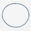 33.24 Carat Genuine Blue Diamond Necklace in 14K White Gold