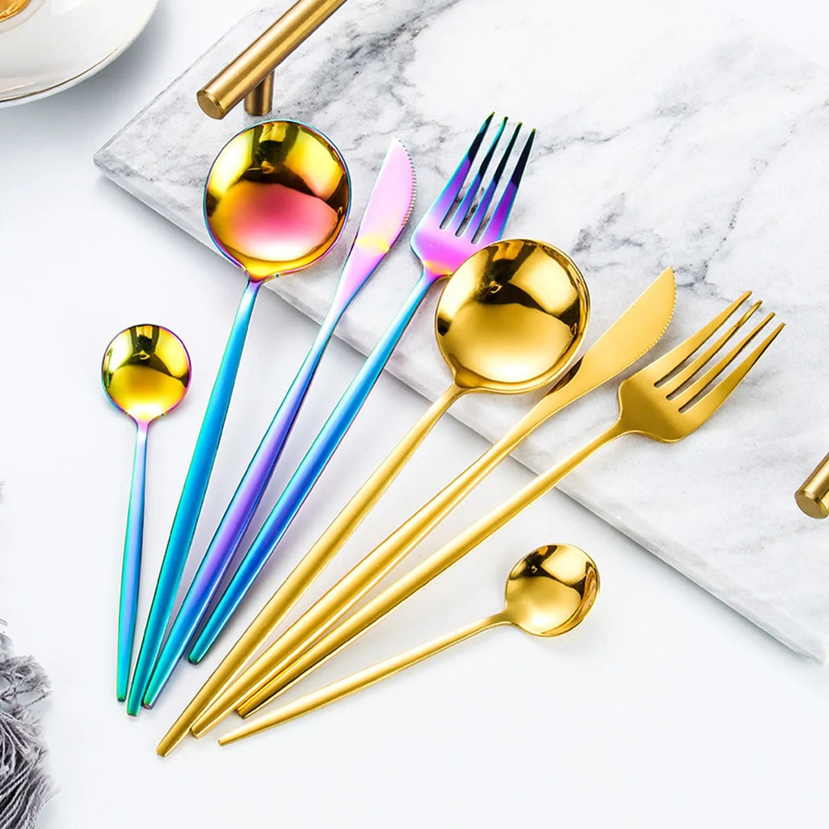 24 Pieces Luxury Cutlery Set for Elegant Dining