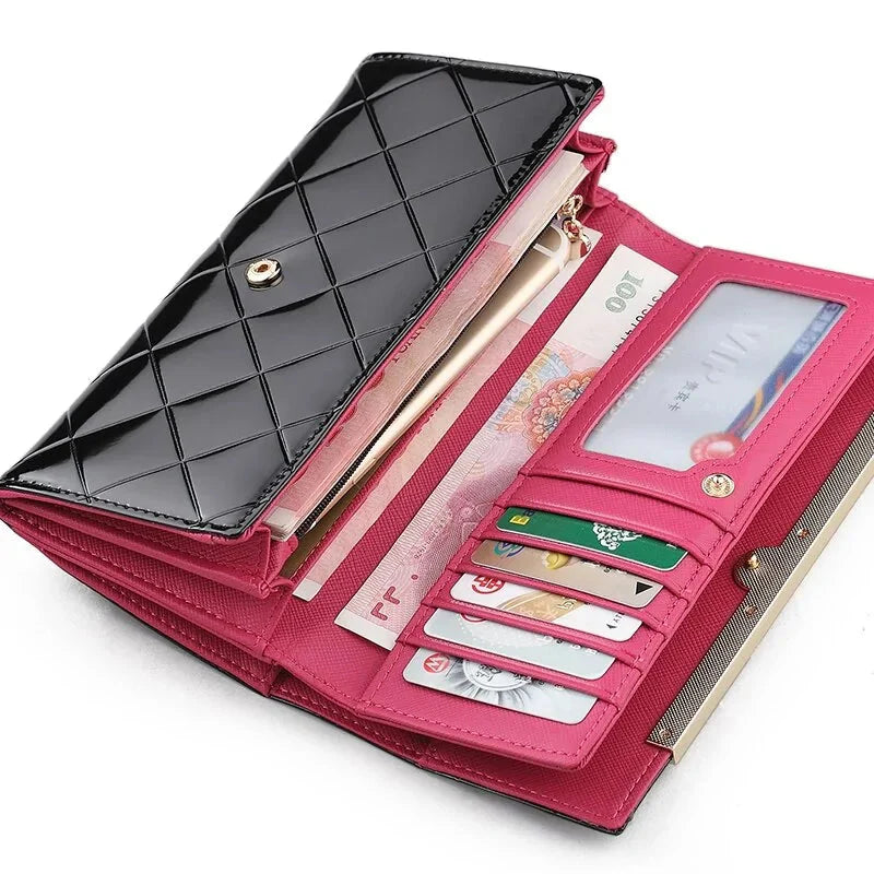 Cartera de Fiesta de Cuero de Vaca para Mujeres de Lujo