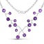 5.36 Carat Genuine Amethyst Necklace in .925 Sterling Silver