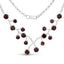 Collier en argent sterling .925 avec grenat véritable de 7,20 carats