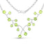 Collier en peridot véritable de 6,00 carats en argent sterling .925