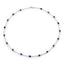 6.12 Carat Genuine Amethyst Necklace in Sterling Silver
