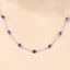 6.12 Carat Genuine Amethyst Necklace in Sterling Silver