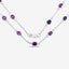 6.12 Carat Genuine Amethyst Necklace in Sterling Silver