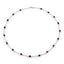 Collar de Granate Genuino de 8.10 Quilates en Plata Esterlina .925