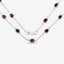 Collar de Granate Genuino de 8.10 Quilates en Plata Esterlina .925