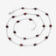 Collar de Granate Genuino de 8.10 Quilates en Plata Esterlina .925