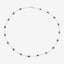 Collar de Granate Genuino de 8.10 Quilates en Plata Esterlina .925
