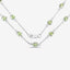Collar de Peridoto Genuino de 6.30 Quilates en Plata Esterlina