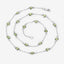Collar de Peridoto Genuino de 6.30 Quilates en Plata Esterlina