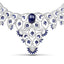 Collar de Zafiro y Diamante de 40.93 Quilates en Plata Esterlina .925