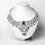 Collar de Zafiro y Diamante de 40.93 Quilates en Plata Esterlina .925