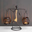 Candelabro en Forma de Linterna - Decoración de Hogar Inspirada en el Estilo Nórdico