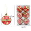 Vibrant Glitter Christmas Balls - Set of 6
