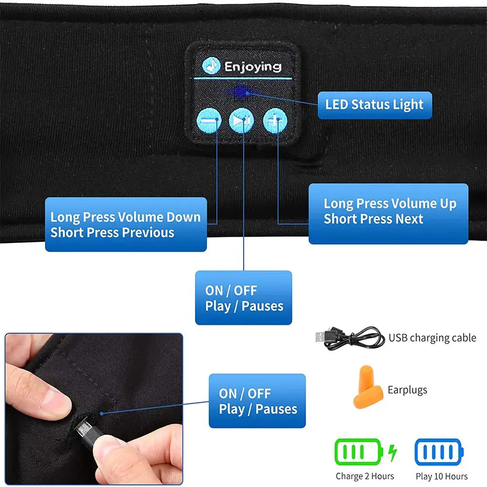 Bluetooth Sleep Eye Mask for Ultimate Relaxation