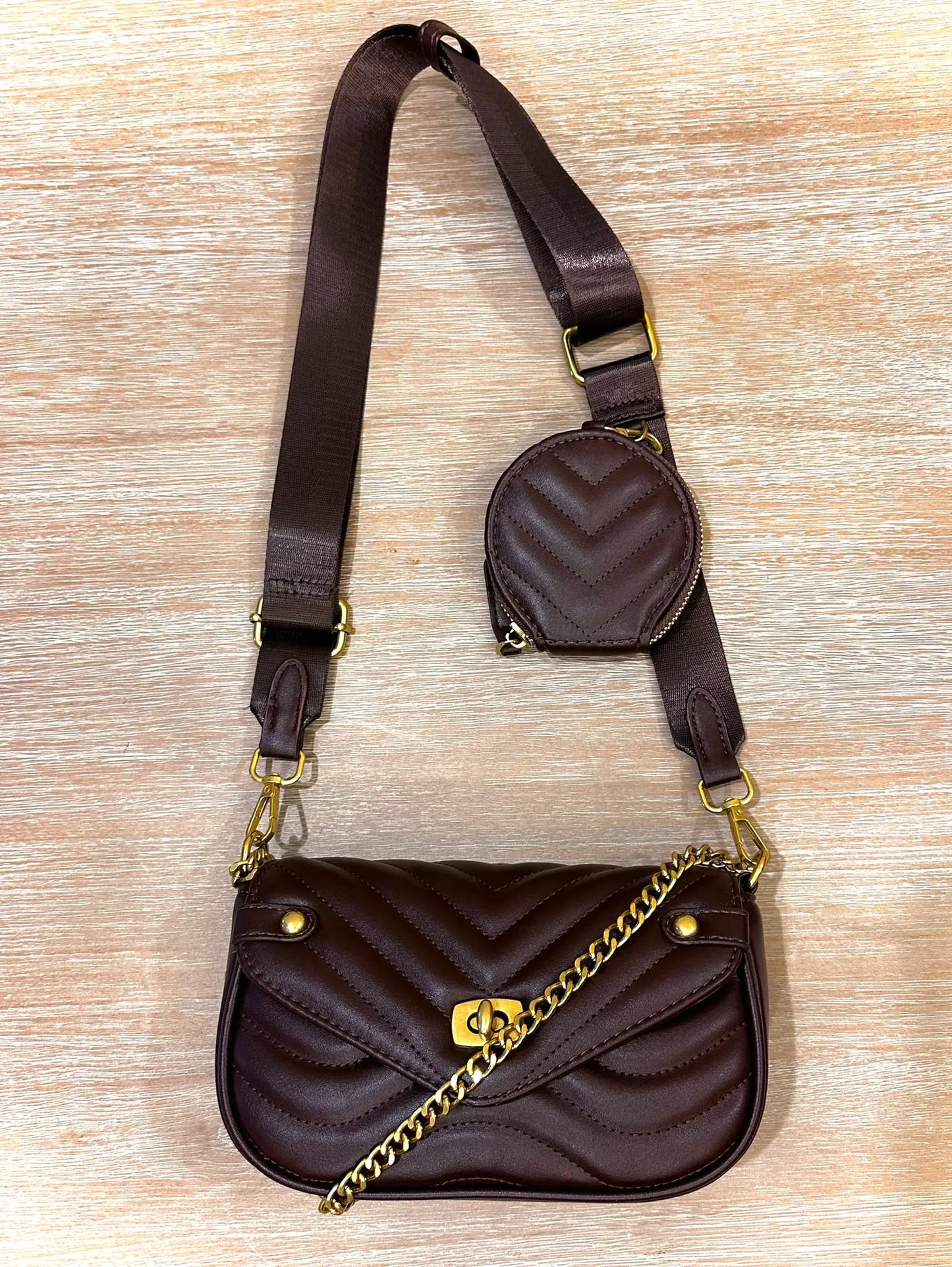 Sac à bandoulière matelassé Louise