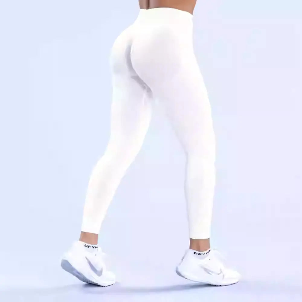 Pantalones de Yoga Sin Costuras de Cintura Baja en Tres Etapas