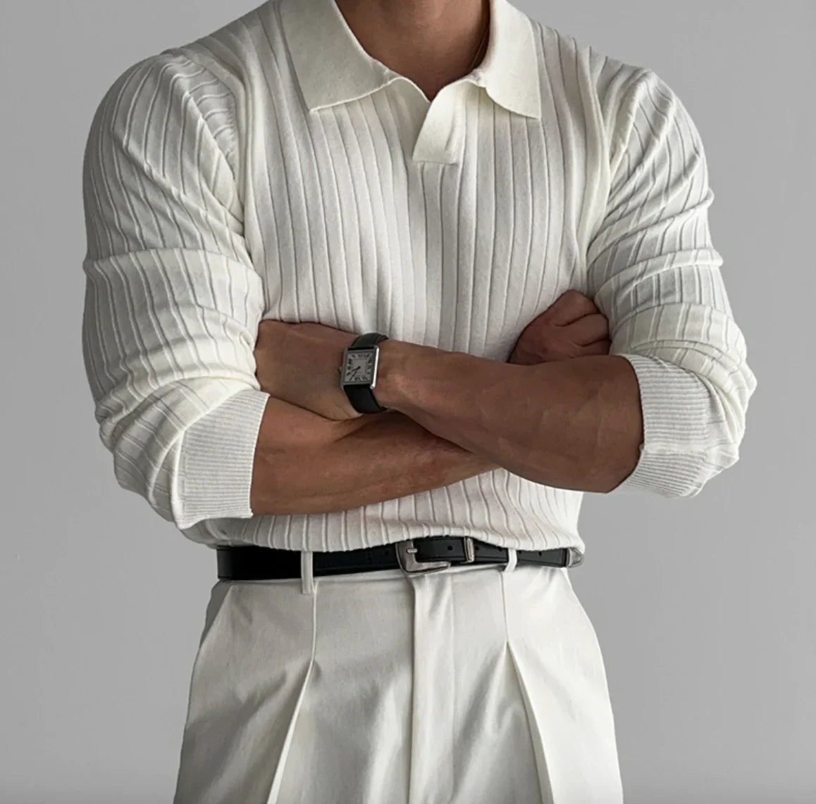 Camiseta de Hombre de Estilo Coreano de Alto Sentido