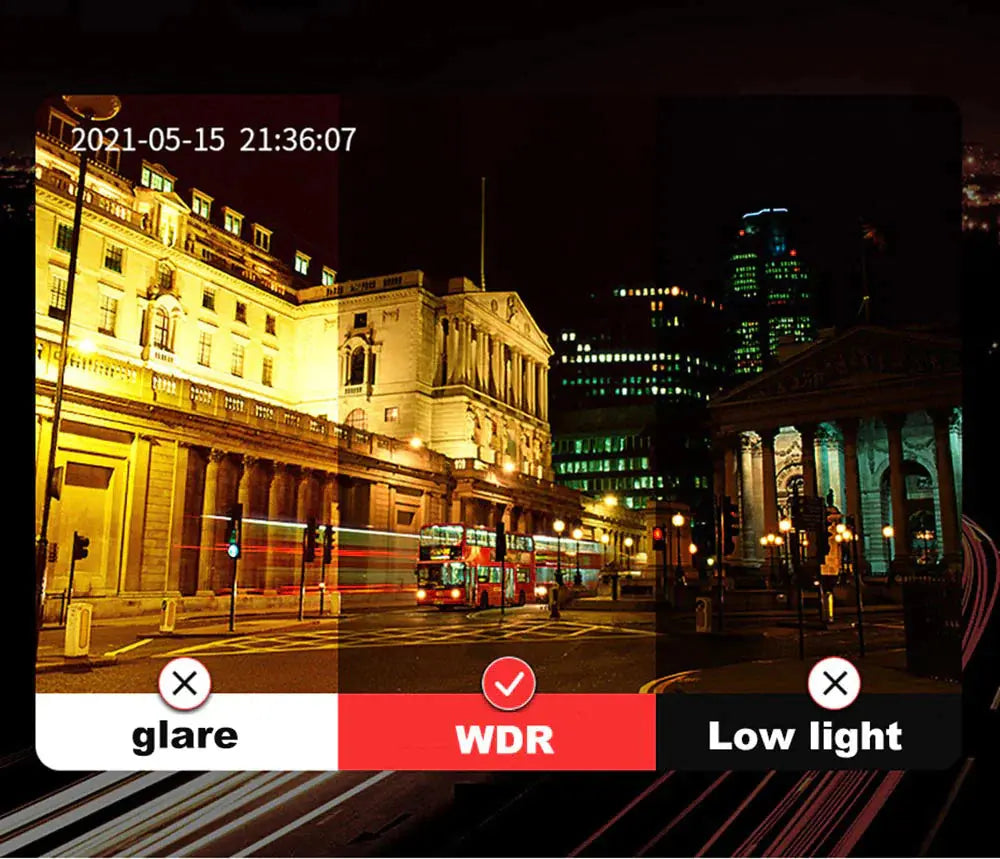 Premium Dual Lens HD 1080P Dash Cam for Comprehensive Coverage