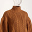 Women's Stand Collar Lantern Sleeve Sweater