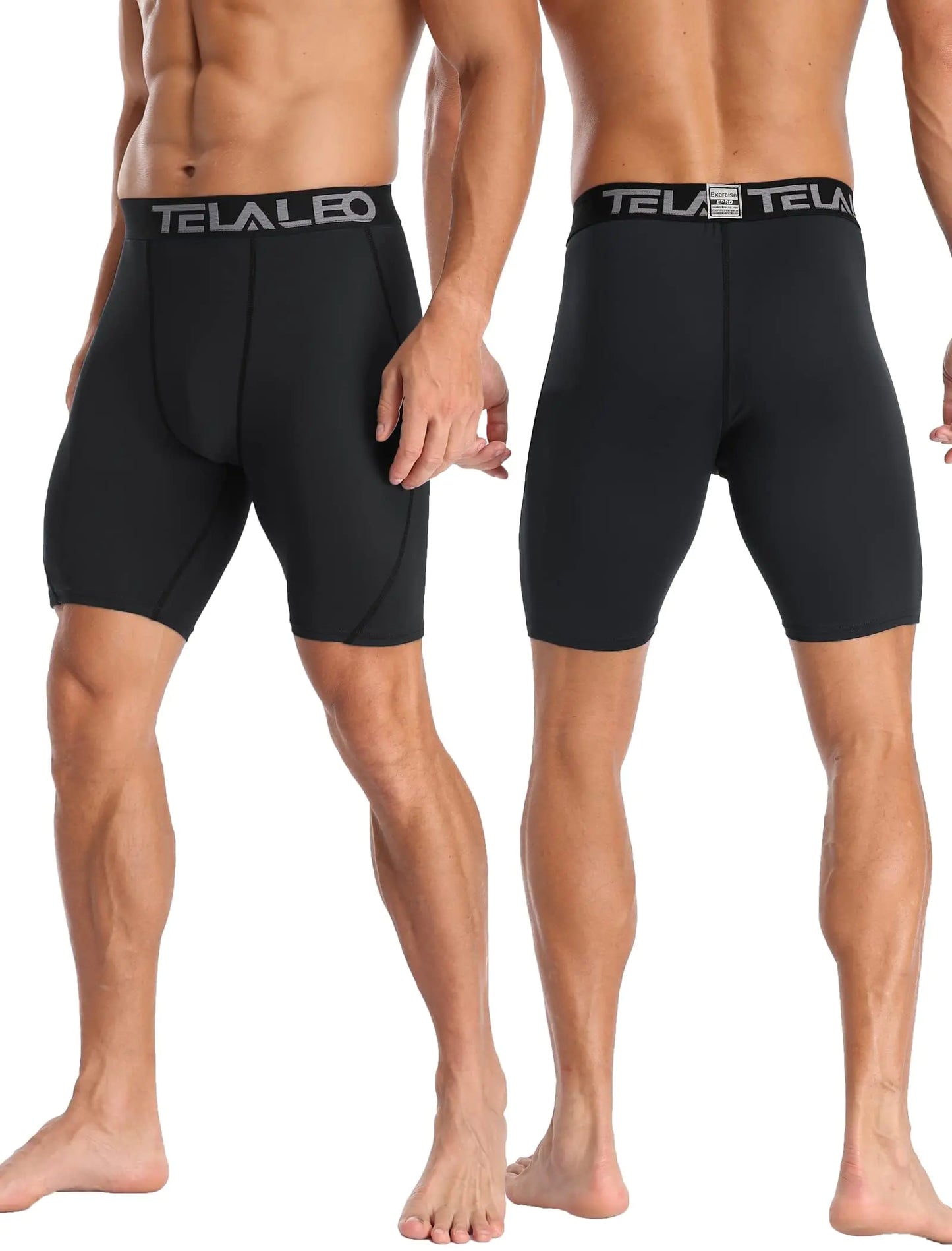 Shorts de compression pour hommes TELALEO - Paquet de 5/6 sous-vêtements de performance athlétique
