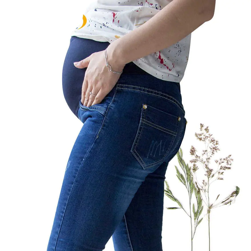 Jeans de Maternidad Premium para una Comodidad Elegante