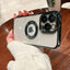 Luxury Plating Logo Hole Case for iPhone