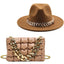 Sombrero Fedora de Lujo con Cadena Dorada para Mujeres