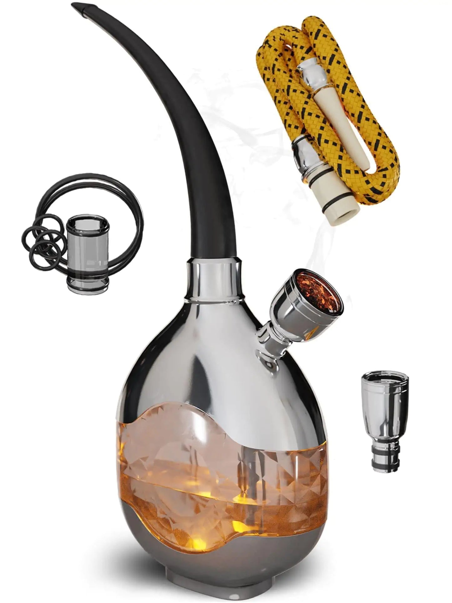 Juego de Hookah Mini Portátil - Kit de Hookah de Viaje Completo