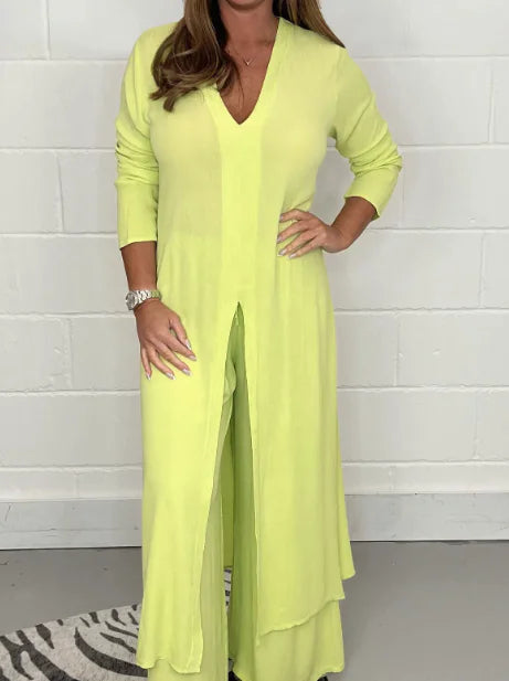 GlobalChic Trousers Suit for Modern Women