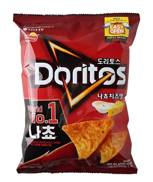 Korean Nacho Cheese Doritos 84g – Bold Crunchy Flavor