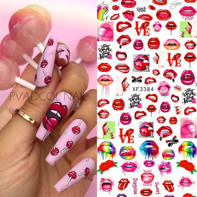 Exquisite Nail Art Stickers - Elegant Designs for Stunning Nails