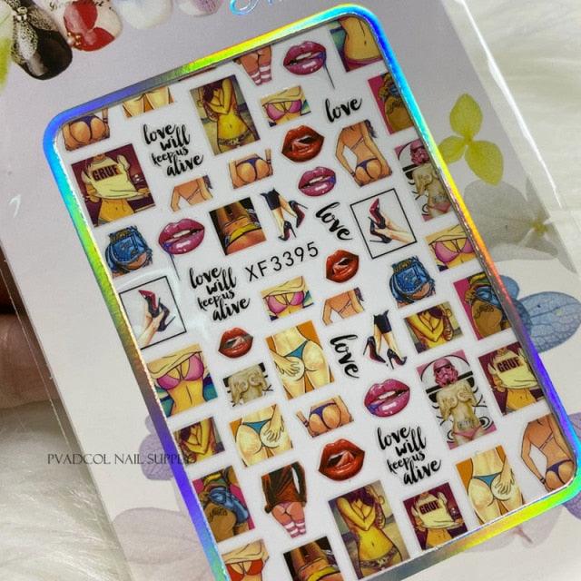 Autocollants de Nail Art Exquis - Designs Élégants pour des Ongles Éblouissants