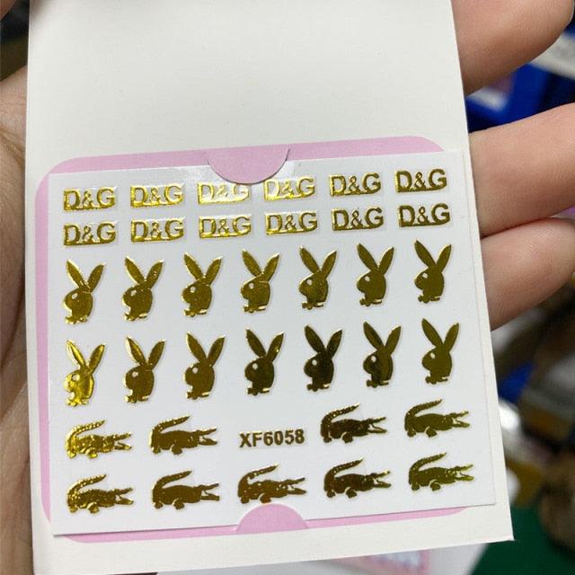 Autocollants de Nail Art Exquis - Designs Élégants pour des Ongles Éblouissants