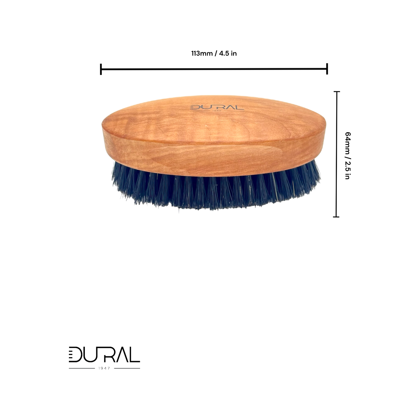 Brosse à Barbe Douce XL en Bois de Poirier Dural avec Poils Naturels