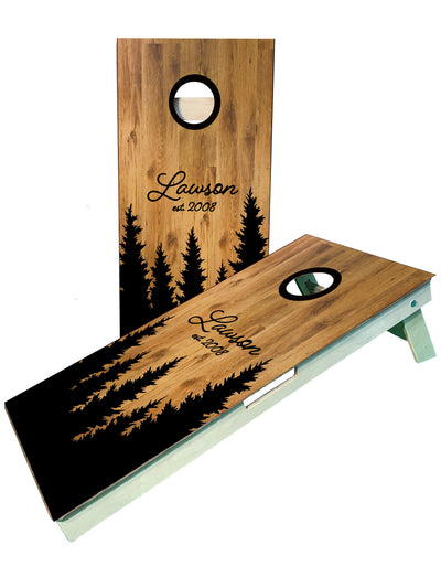 Personalized Family Name Cornhole Boards - Perfect for Weddings & Gifts - Korvel