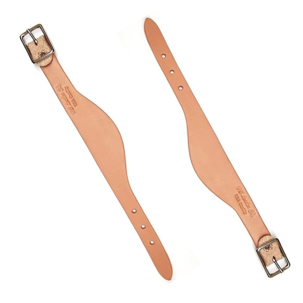 Enhanced Natural Leather Flared Stirrup Hobble - Korvel