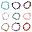 Natural Gemstone Beads Bracelet - Colorful Stretch Design