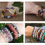 Natural Gemstone Beads Bracelet - Colorful Stretch Design