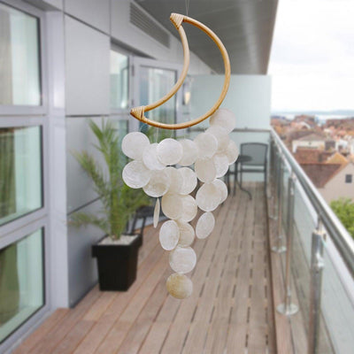 Natural Shell Wind Chime - Elegant Outdoor Decor
