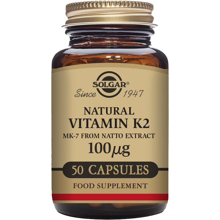 Solgar Vitamin K2 100 mcg - 50 Vegetable Capsules