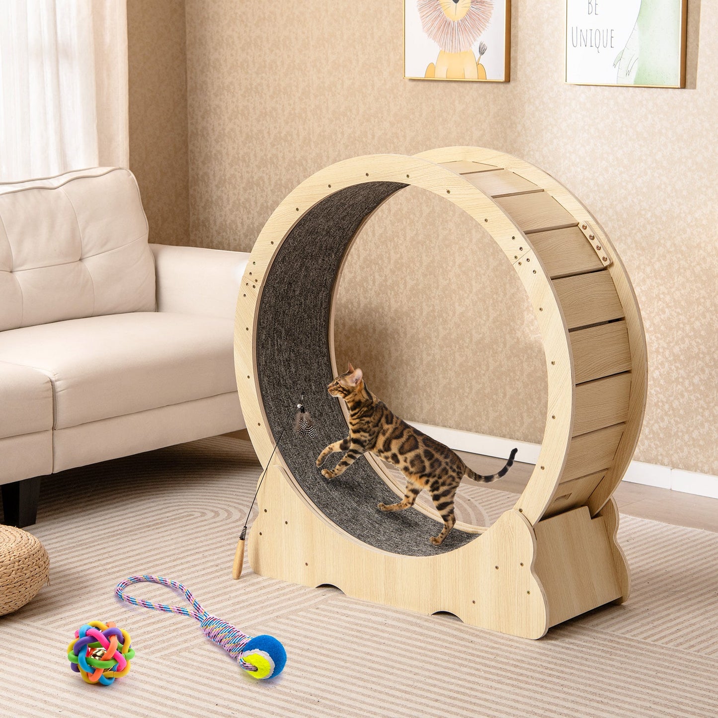40 Inch Large Cat Exercise Wheel with Lockable Mechanism