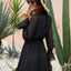 Vestido Mini con Mangas de Volante Elegante