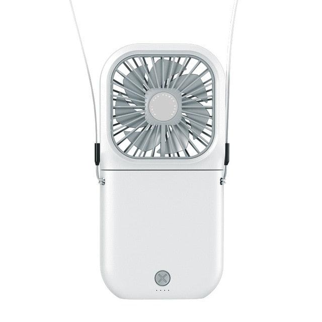 Ventilateur rechargeable à suspendre au cou - Solution de refroidissement portable et ajustable