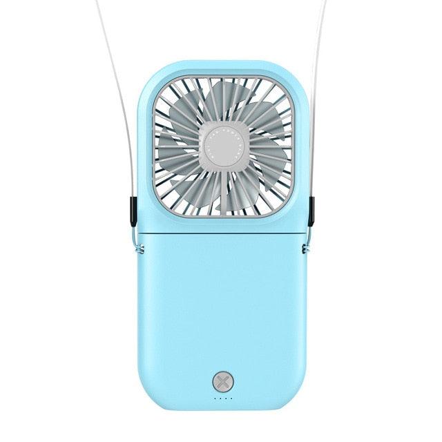 Ventilateur rechargeable à suspendre au cou - Solution de refroidissement portable et ajustable