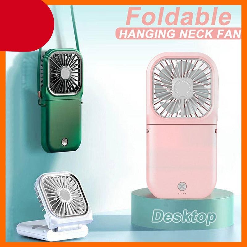 Ventilateur rechargeable à suspendre au cou - Solution de refroidissement portable et ajustable