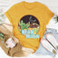 Camiseta de luna de neón